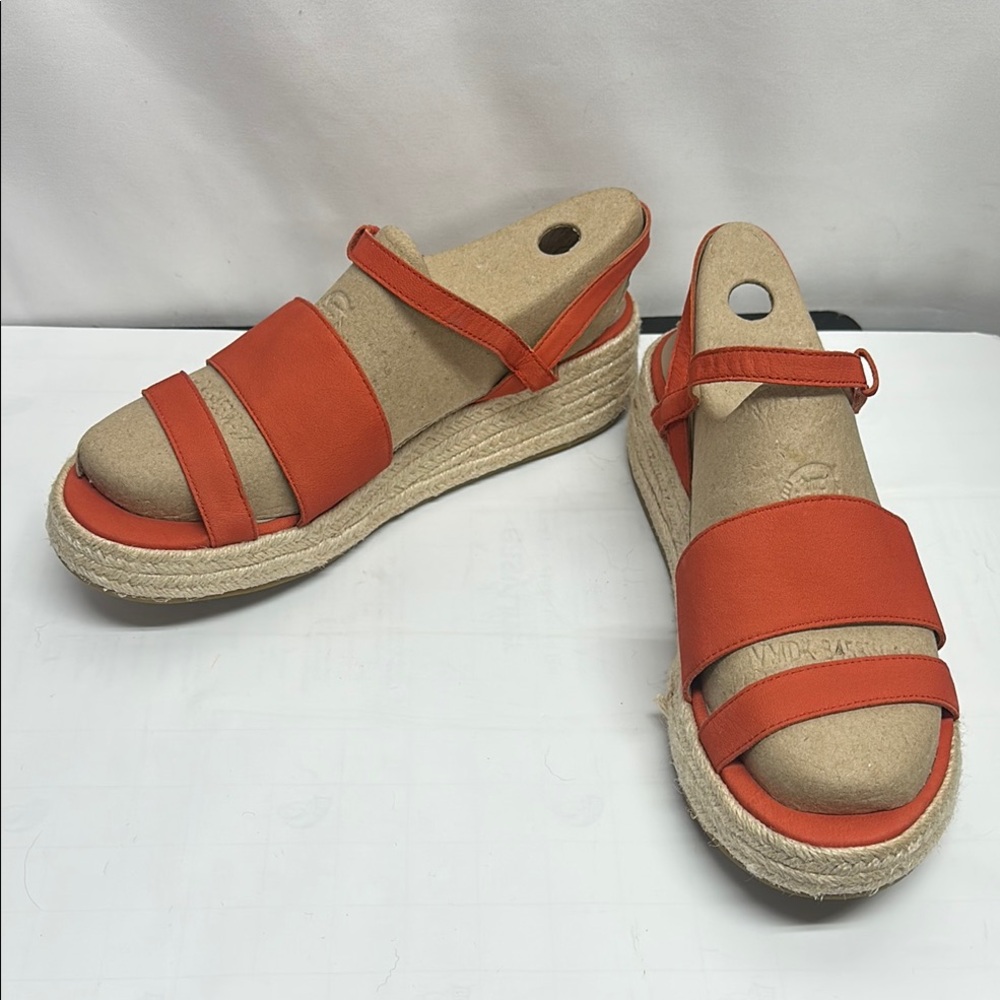 Eileen Fisher Orange Espadrilles with Modern Platform